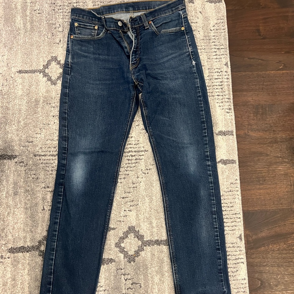 Levi's Blue Slim Jeans with Natural Fading